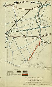 Map showing location of Port Rowan Branch.